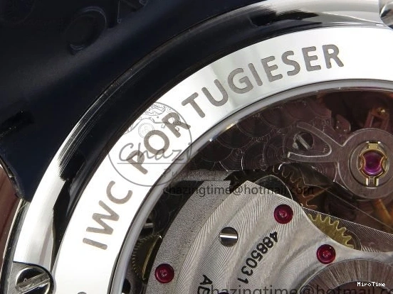 MIROTIME 0422 Casual Portuguese Chrono IW3716 Z+F 1:1 Best Edition White Dial on Blue Rubber Strap A 7016